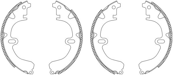 HELLA PAGID Комплект тормозных колодок 8DB 355 003-321